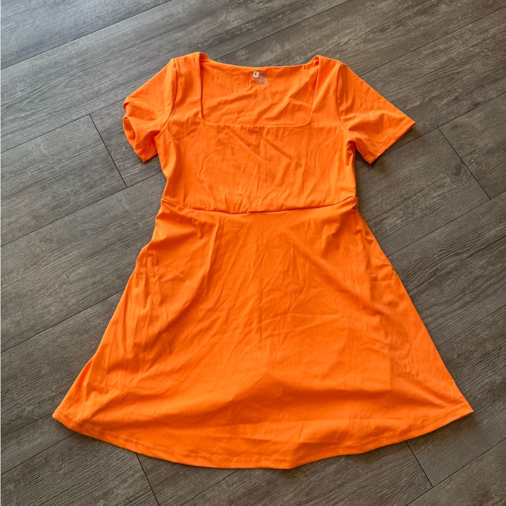 HYZ Vibrant Orange short  Dress